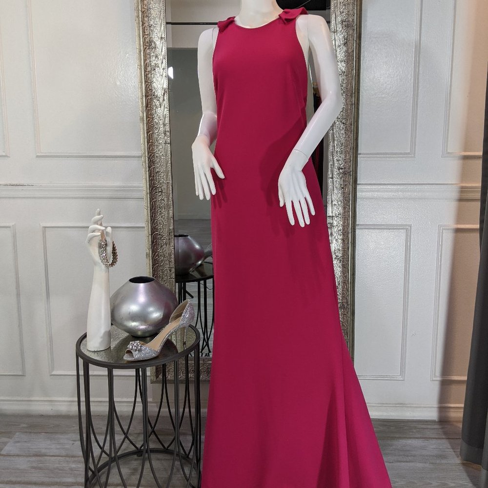 Fuchsia Pink Formal Evening Prom Dress Gown